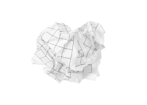 Crumpled paper ball