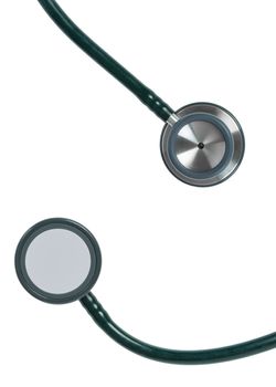 stethoscope isolated on white