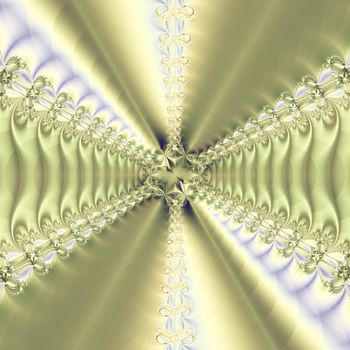 Elegant fractal design, abstract psychedelic art, metallic star