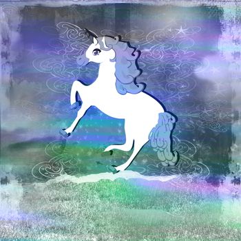 Illustration of beautiful Unicorn.