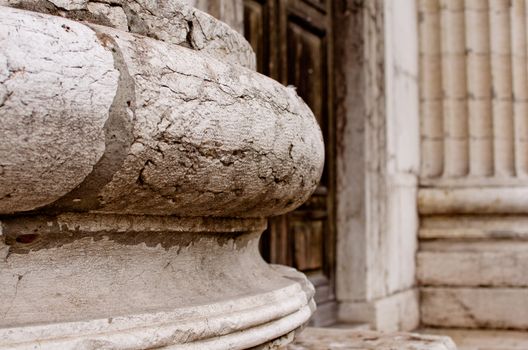 Detail of the roman amphiteatre in Verona, Italy.