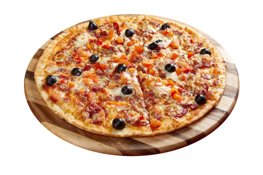 Pizza Pepperoni .italian kitchen. Studio