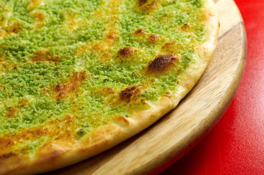Pizza focaccia and italian kitchen. Studio