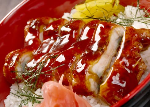 japanese food roast eel - unagi .Japanese cuisine 