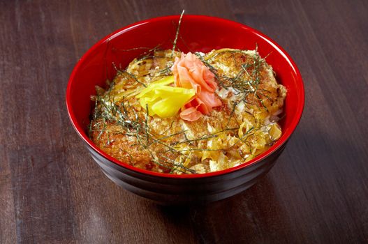 Teriyaki Chicken Rice. traditional japanese food.