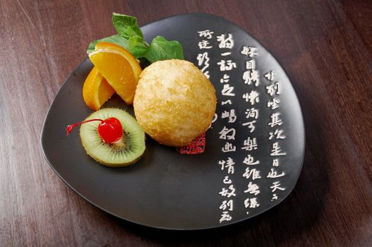 roasted icecream.chinese cuisine 