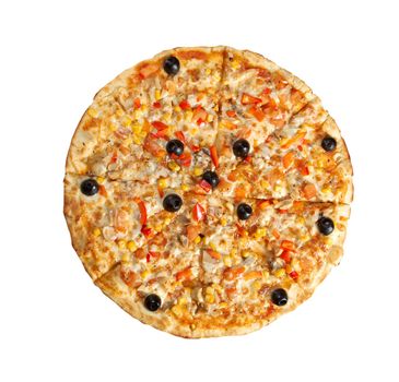 Pizza vegetarian. italian kitchen. Studio