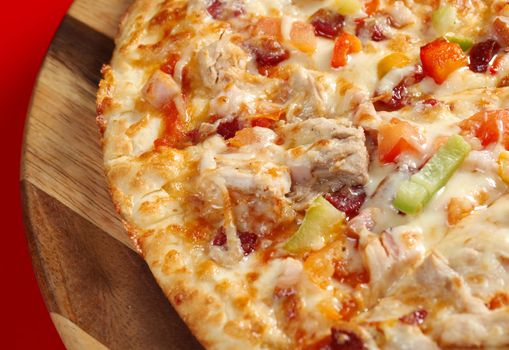 Pizza butcher shop. italian kitchen. Studio