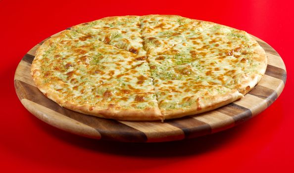 Pizza focaccia and italian kitchen. Studio