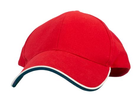 red baseball cap - front view