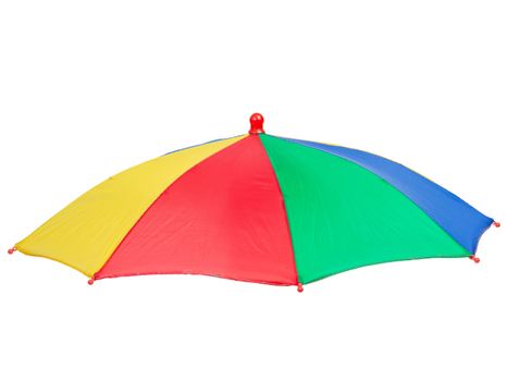 colorful umbrella, isolated on white