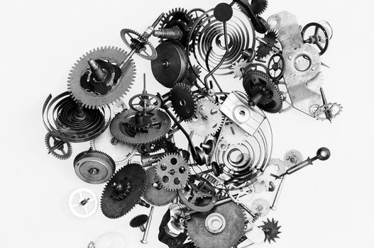 Detail (close-up) of the clockwork mechanism