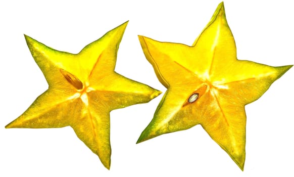 Thailand's fruit shaped like stars.