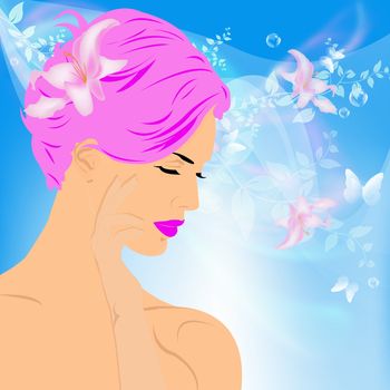 Hygiene female body.Spa concept.Skincare and female medical cosmetology