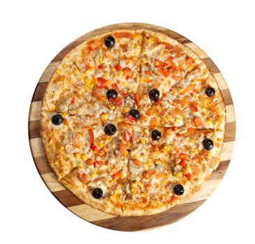Pizza vegetarian. italian kitchen. Studio