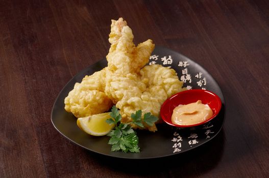 prawn Ebi tempura bowl, japanese food