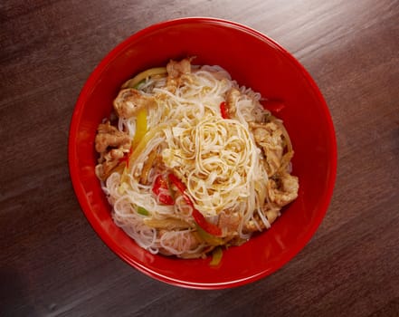 pork slice  and noodle.Japanese cuisine