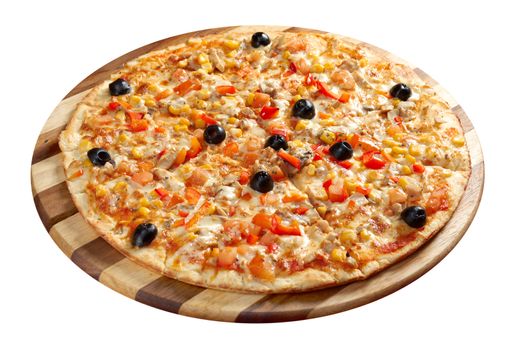 Pizza vegetarian. italian kitchen. Studio