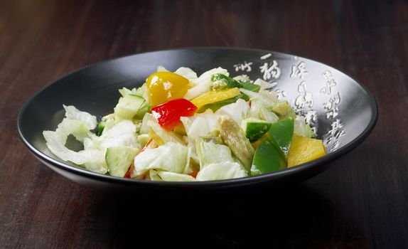 Japan salad  vegetables   closeup