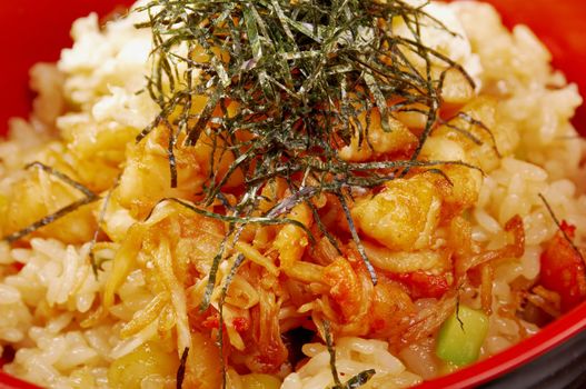 delicious oriental fried rice tyahan with seafood