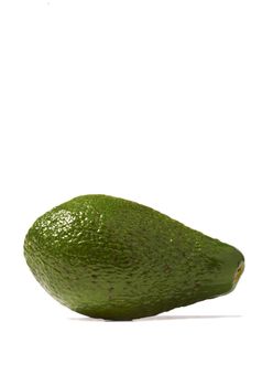 Close-up of avocado on white background