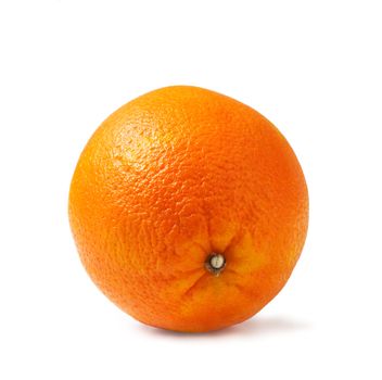 Perfectly fresh orange on white. The file includes a clipping path.  Professionally retouched high quality image.