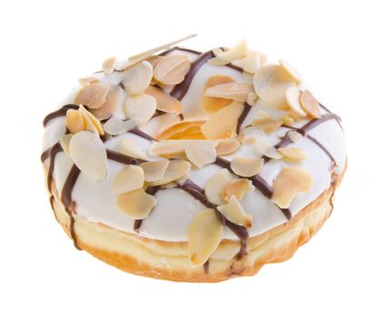 donut, almond donut on the background