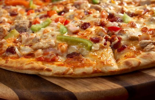 Pizza butcher shop. italian kitchen. Studio
