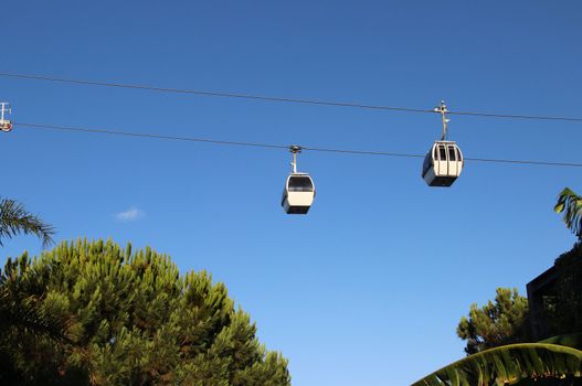 Cable car in Lisbon, Portugal 