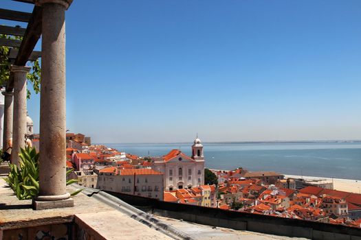 Lisbon panorama, Portugal � buildings, roofs, churches