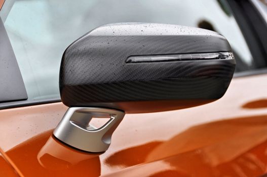 Supercar carbon fibre wing mirror