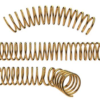 Arc, line and bend of golden helix