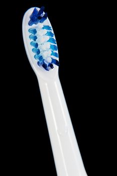 Toothbrush isolated on black background
