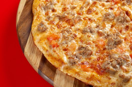 Pizza  homemade . italian kitchen. Studio