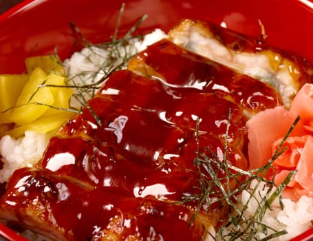 japanese food roast eel - unagi .Japanese cuisine 