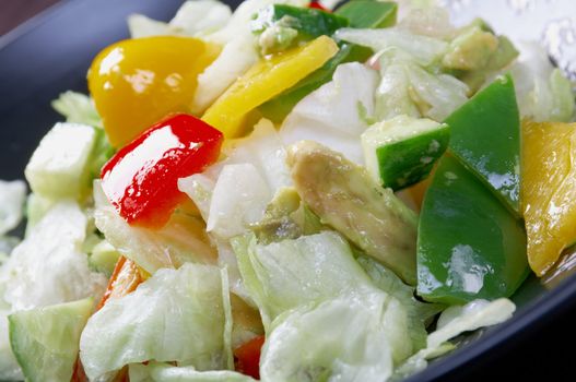 Japan salad  vegetables   closeup