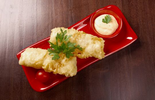  roll spring.traditional japanese food.