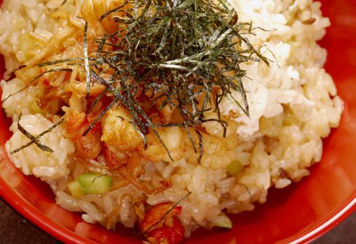 delicious oriental fried rice tyahan with seafood