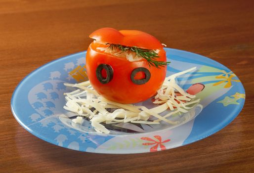 Tomatoes stuffed for child