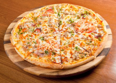 Tasty Italian pizza.Neapolitan,Close-up