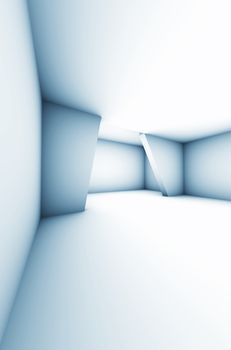 Absract Modern White Interior Room - Space 3d Illustration