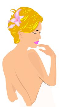 Hygiene female body. Spa concept. Skincare