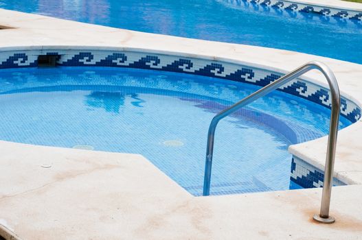Shot of blue swimming pool