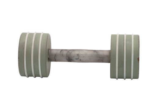 Folding dumbbell it is isolated on a white background.