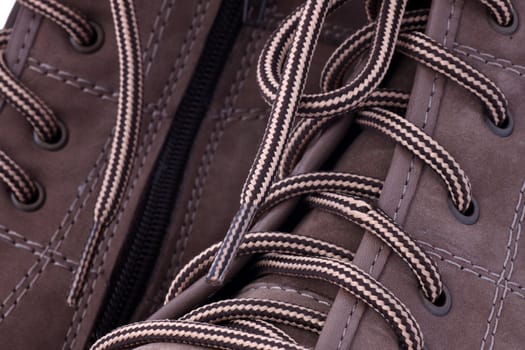 close up of pair of female leather boots