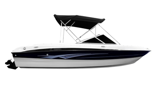 Boat isolated on white background
