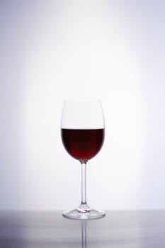 Classic glass of red wine isolated on a white background