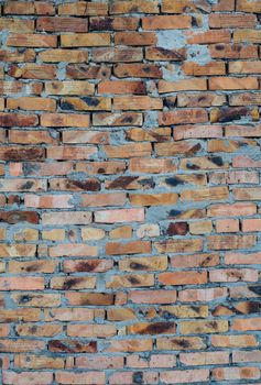 Aged brick wall background. High resolution texture