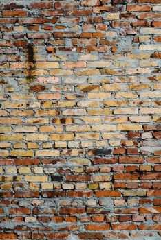 Aged brick wall background. High resolution texture