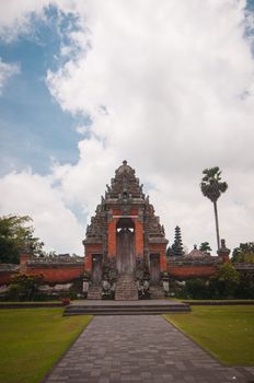 Main gate to Pura Taman Ayun - hindu temple near Mengwi, Bali, Indonesia